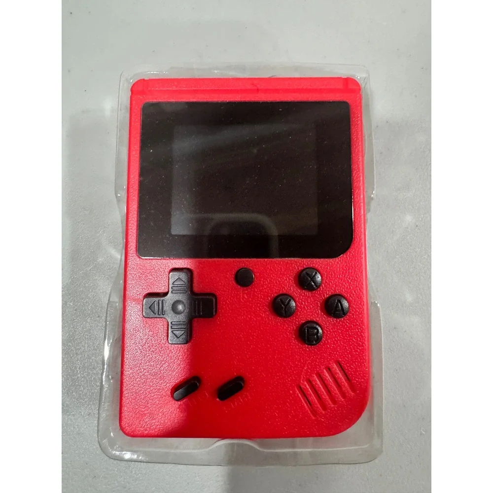 Retro Handheld Game Console Plus Red Portable Video‎ Game Player Rechargeable